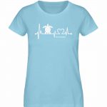 Love Turtle – Damen Premium Bio T-Shirt – sky blue