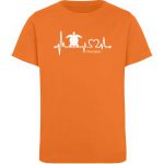 Love Turtle – Kinder Organic T-Shirt – bright orange