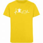 Love Turtle – Kinder Organic T-Shirt – golden yellow