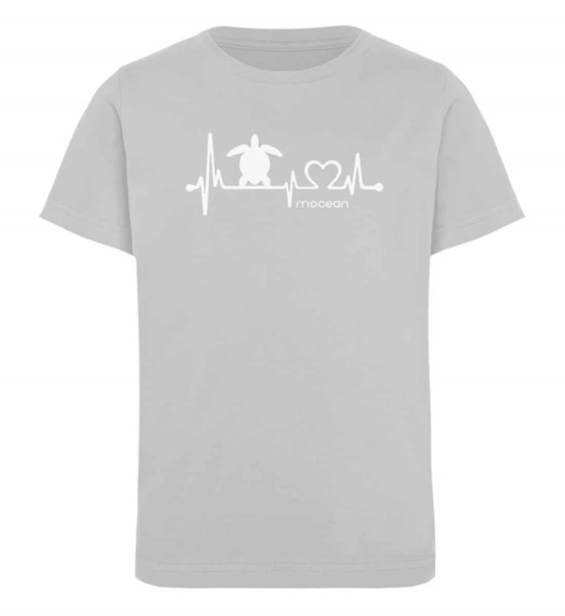 Love Turtle - Kinder Organic T-Shirt - heather grey