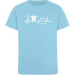 Love Turtle – Kinder Organic T-Shirt – sky blue