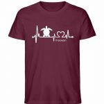 Love Turtle – Unisex Bio T-Shirt – burgundy