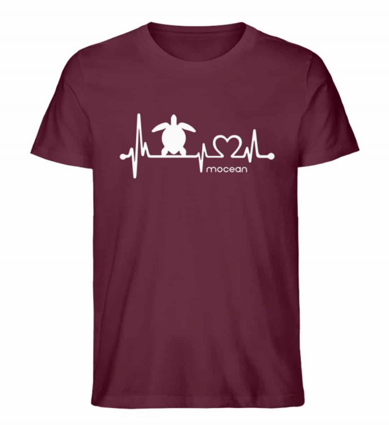 Love Turtle - Unisex Bio T-Shirt - burgundy
