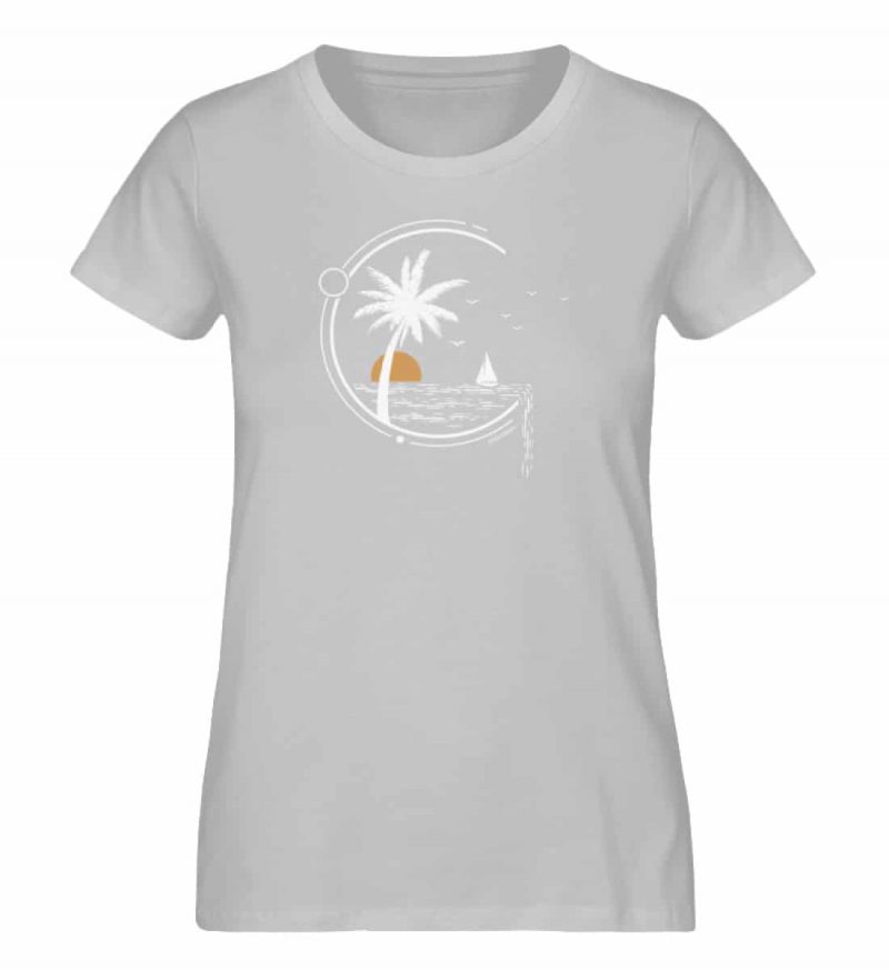 Meeresleben - Damen Premium Bio T-Shirt - heather grey