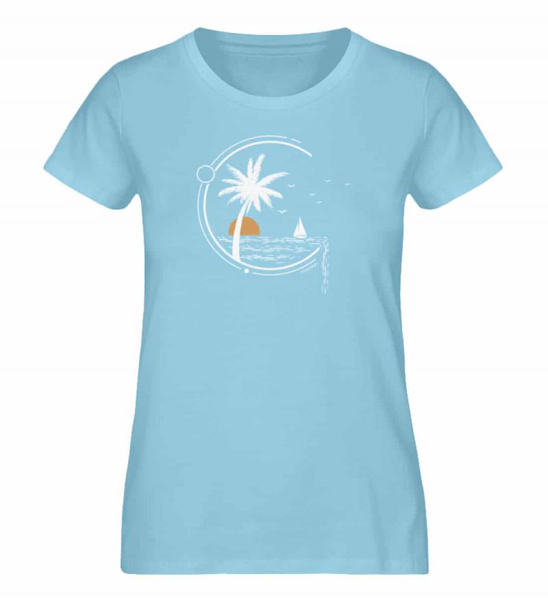 Meeresleben - Damen Premium Bio T-Shirt - skyblue