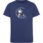 Meeresleben – Kinder Organic T-Shirt – french navy