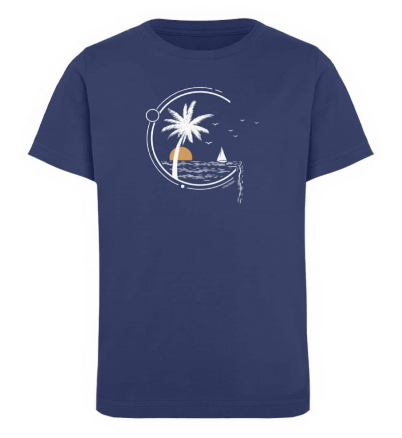 Meeresleben - Kinder Organic T-Shirt - french navy