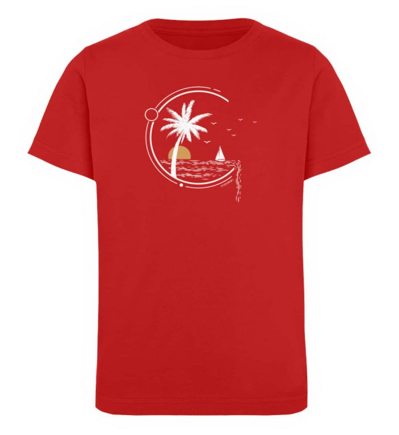 Meeresleben - Kinder Organic T-Shirt - red