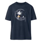 Meeresleben – Relaxed Bio T-Shirt – french navy