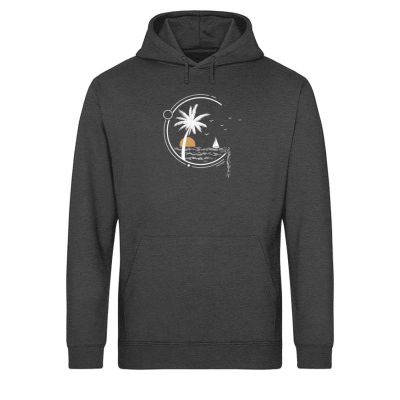 Meeresleben - Light Unisex Bio Hoodie - dark heathergrey