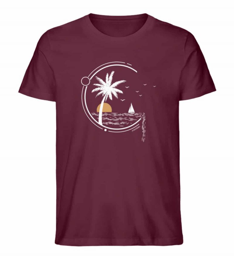 Meeresleben - Unisex Bio T-Shirt - burgundy