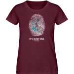 My DNA – Damen Premium Bio T-Shirt – burgundy