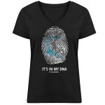 My DNA – Damen Bio V T-Shirt – black