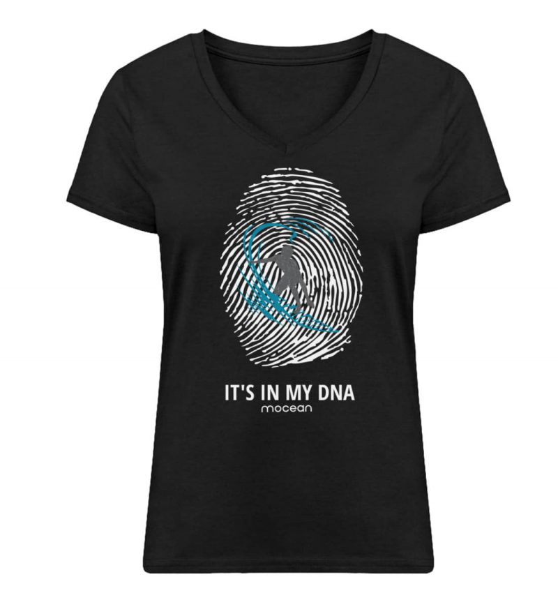 My DNA - Damen Bio V T-Shirt - black