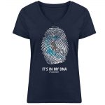My DNA – Damen Bio V T-Shirt – french navy