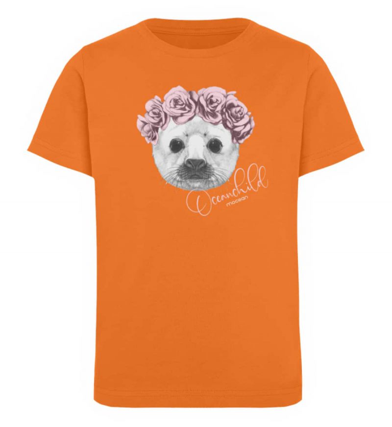 Oceanchild - Kinder Organic T-Shirt - bright orange