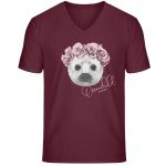 Oceanchild – Unisex Bio V T-Shirt – burgundy