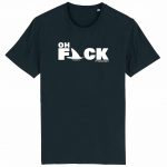 Organic T-Shirt “Oh Fack” aus Bio Baumwolle in Black