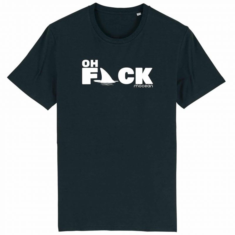 Unisex T-Shirt aus Biobaumwolle - "Oh Fack" - black