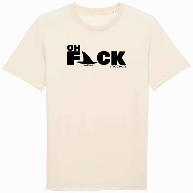 Unisex T-Shirt aus Biobaumwolle - "Oh Fack" - natural