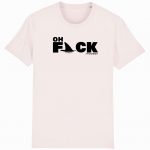 Organic T-Shirt “Oh Fack” aus Bio Baumwolle in vintage white
