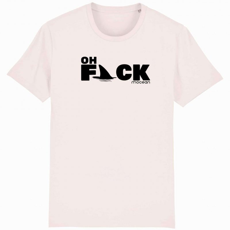 Unisex T-Shirt aus Biobaumwolle - "Oh Fack" - vintage white