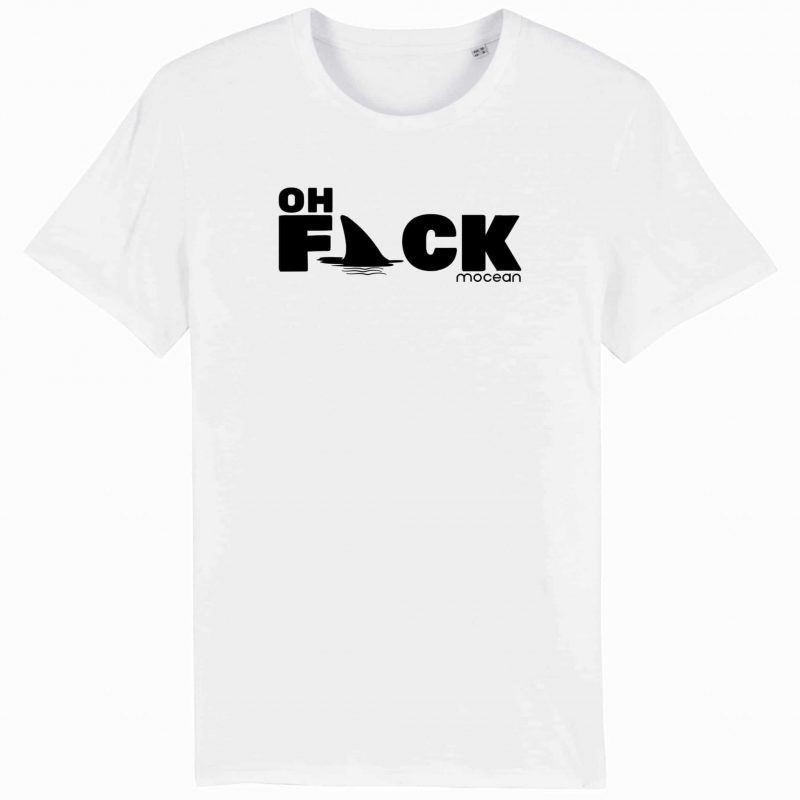 Unisex T-Shirt aus Biobaumwolle - "Oh Fack" - white
