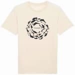 Organic T-Shirt “Fischkreis” aus Bio Baumwolle in Natural