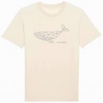 Organic T-Shirt “Geometrischer Wal” aus Bio Baumwolle in natural