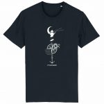 Organic T-Shirt “Leuchtturm” aus Bio Baumwolle in Black
