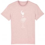 Organic T-Shirt “Leuchtturm” aus Bio Baumwolle in Cream Heather Pink