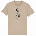 Organic T-Shirt “Leuchtturm” aus Bio Baumwolle in Desert Dust