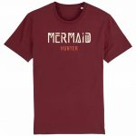 Organic T-Shirt “Mermaid Hunter” aus Bio Baumwolle in Burgundy