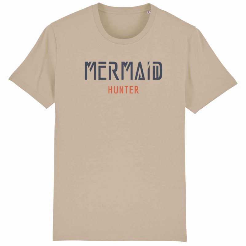 Unisex T-Shirt aus Biobaumwolle - "Mermaid Hunter" - desert dust