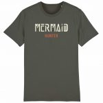 Organic T-Shirt “Mermaid Hunter” aus Bio Baumwolle in Khaki