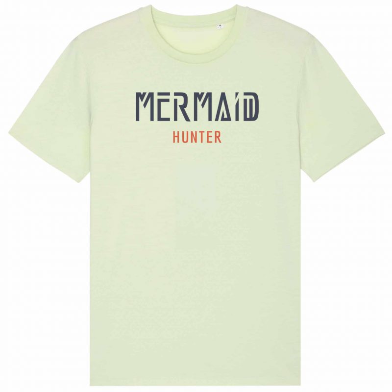 Unisex T-Shirt aus Biobaumwolle - "Mermaid Hunter" - stem green