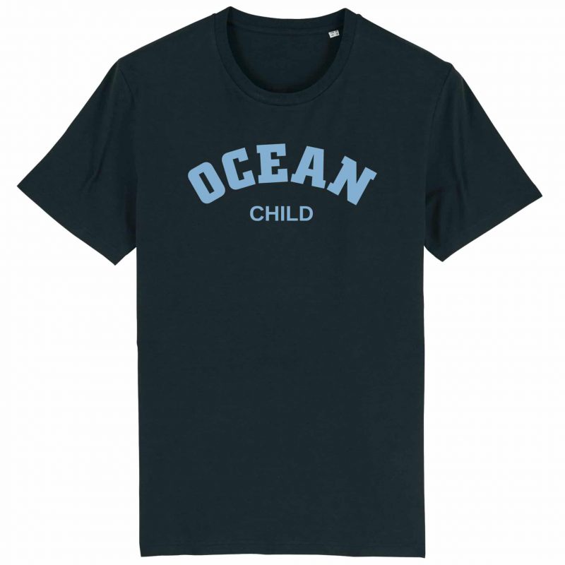Unisex T-Shirt aus Biobaumwolle - "Ocean Child" - black