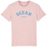 Organic T-Shirt “Ocean Child” aus Bio Baumwolle in Cream Heather Pink