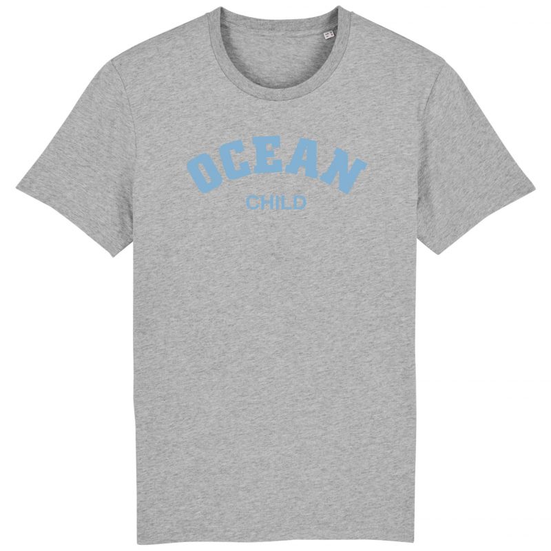 Unisex T-Shirt aus Biobaumwolle - "Ocean Child" - heather grey