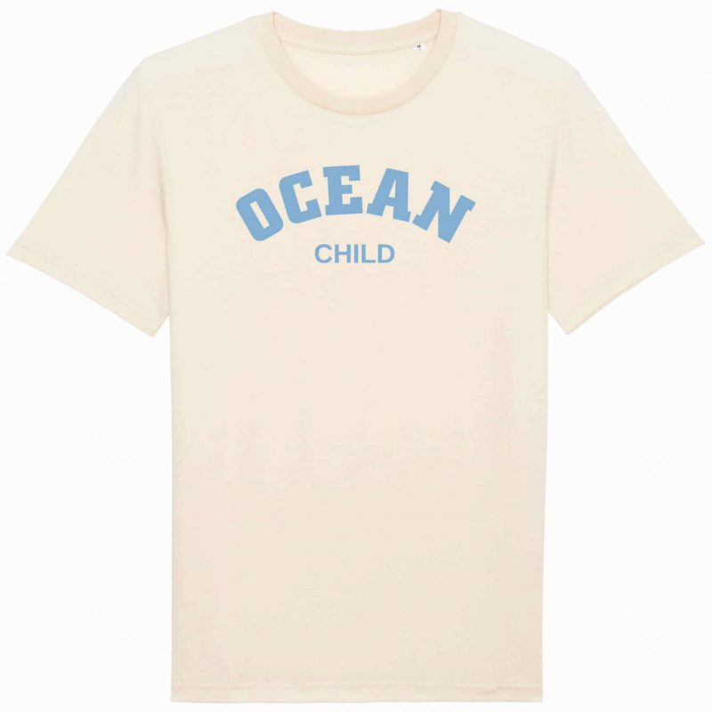 Unisex T-Shirt aus Biobaumwolle - "Ocean Child" - natural