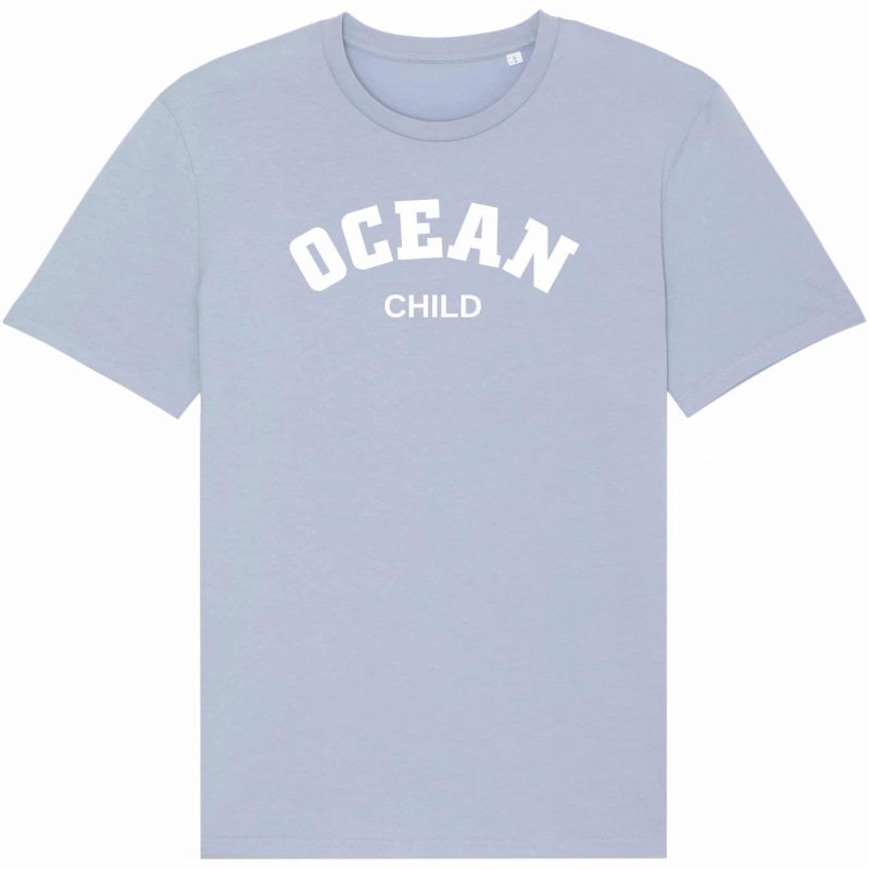 Unisex T-Shirt aus Biobaumwolle - "Ocean Child" - serene blue