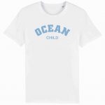 Organic T-Shirt “Ocean Child” aus Bio Baumwolle in White
