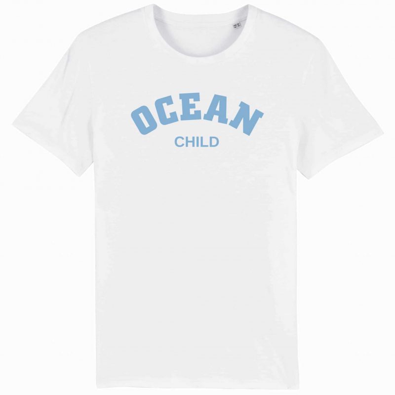 Unisex T-Shirt aus Biobaumwolle - "Ocean Child" - white