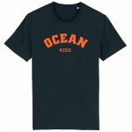 Organic T-Shirt “Ocean Kiss” aus Bio Baumwolle in Black