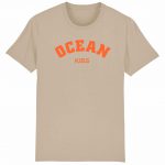Organic T-Shirt “Ocean Kiss” aus Bio Baumwolle in Desert Dust