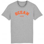 Organic T-Shirt “Ocean Kiss” aus Bio Baumwolle in Heather Grey