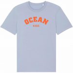 Organic T-Shirt “Ocean Kiss” aus Bio Baumwolle in Serene Blue