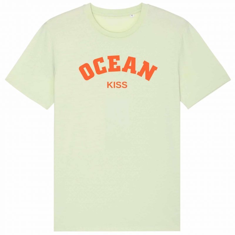 Unisex T-Shirt aus Biobaumwolle - "Ocean Kiss" - stem green