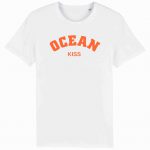 Organic T-Shirt “Ocean Kiss” aus Bio Baumwolle in White
