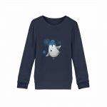 Pinguin Winterfun – Kinder Bio Sweater – blau